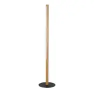 TK Rollo LED golvlampa - naturligt trä och svart metall