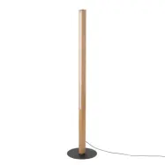 TK Teo LED golvlampa - naturligt trä och svart metall