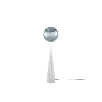 Tom Dixon - Globe Fat Golvlampa Silver/Silver