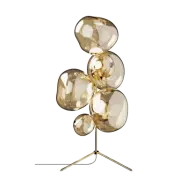 Tom Dixon Melt Chandelier golvlampa LED 175 cm Gold