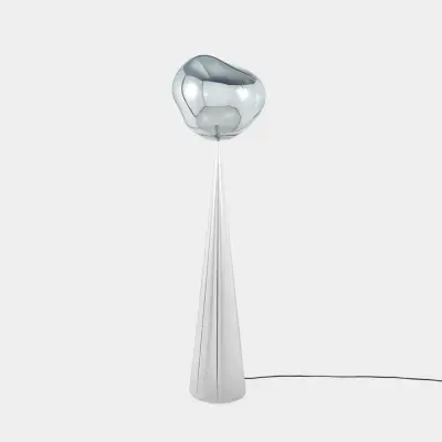 Tom Dixon - Melt Cone Fat Golvlampa Silver/Silver