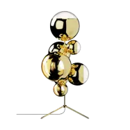 Tom Dixon Mirror Ball chandelier golvlampa LED 181 cm Gold