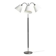 Tullgarn golvlampa trearmad, råjärn/svart 145cm
