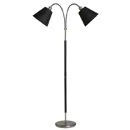 Tullgarn golvlampa tvåarmad, råjärn/svart 145cm