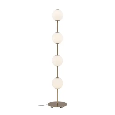 UMAGE - Audrey LED-golvlampa, mässingsfärgad, 128 cm, 4 lampor