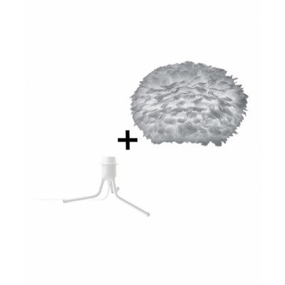 UMAGE - Eos Golvlampa Large w/Mini Fod Grå/Vit