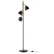 Urban Triple Floor Lamp , Matt Real Black