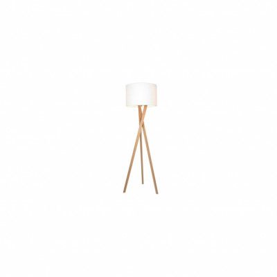 Vega golvlampa, ek/vit 160cm