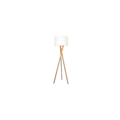 Vega golvlampa, ek/vit 160cm