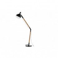 VENTURE DESIGN Kick golvlampa - naturligt och svart stål