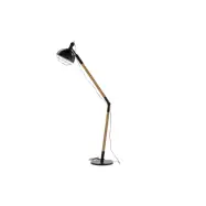 VENTURE DESIGN Kick golvlampa - naturligt och svart stål