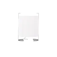 VENTURE DESIGN Rennes golvlampa, Large - vitt tyg och svart järn