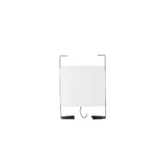 VENTURE DESIGN Rennes golvlampa, Liten - vitt tyg och svart järn