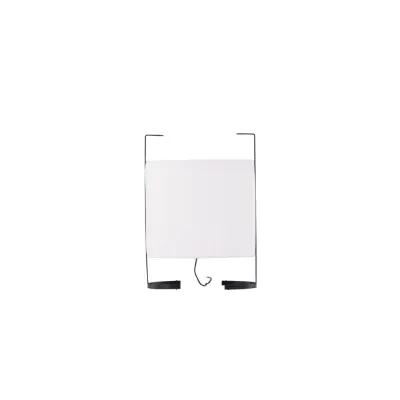 VENTURE DESIGN Rennes golvlampa, Liten - vitt tyg och svart järn