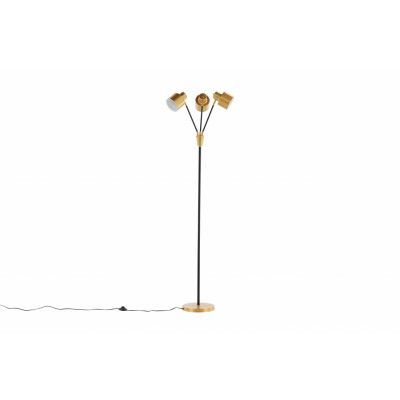 VENTURE DESIGN Vifta golvlampa - mässing och svart stål