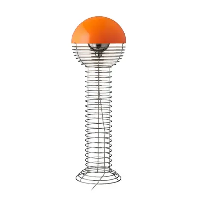 Verpan - Wire Golvlampa Chrome/Orange
