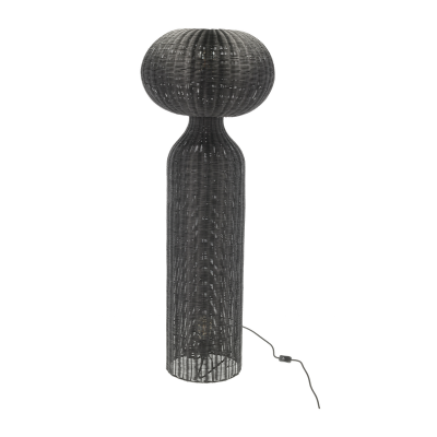 VILLA COLLECTION Werna golvlampa, rund - svart rotting