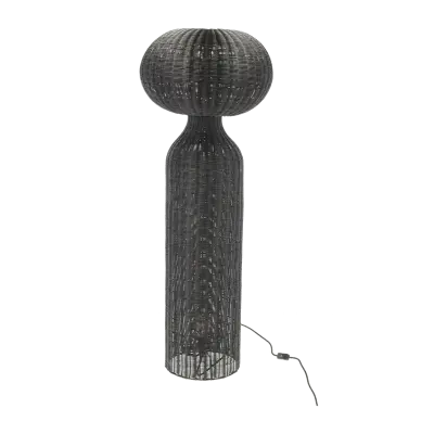 VILLA COLLECTION Werna golvlampa, rund - svart rotting