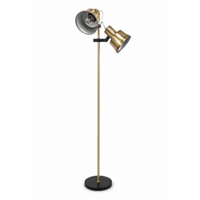 Vintage by Bright 1-2-3 Golvlampa Mässing, Metall 130cm
