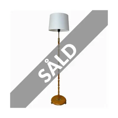 Vintage Golvfot, ek/mässing