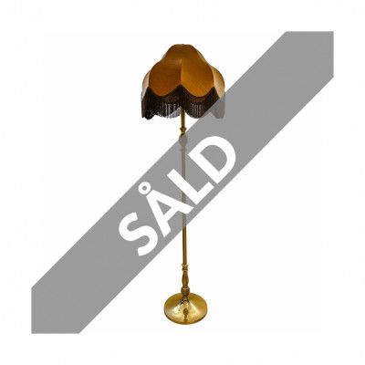 Vintage golvlampa, mässing