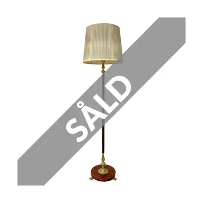 Vintage Golvlampa m. mässingtassar