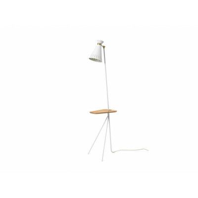 Warm Nordic - Cone Golvlampa w/Bord Clear White/Oak