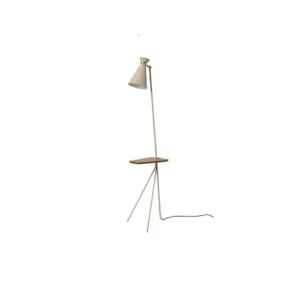 Warm Nordic - Cone Golvlampa w/Bord Pure Cashmere/Teak