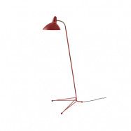 Warm Nordic Lightsome golvlampa red grape, mässingdetalj