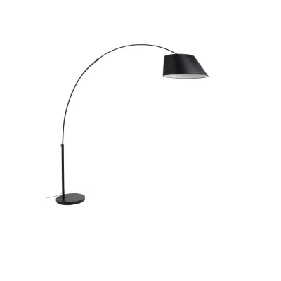 ZUIVER Arc golvlampa - svart metall