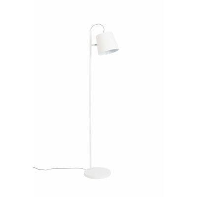 ZUIVER Buckle Head golvlampa - vitt järn