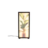 ZUIVER Grow L golvlampa - glas och svart trä