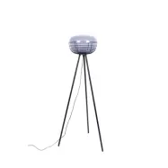 ZUIVER Smokey golvlampa - glas och svart järn