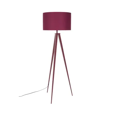 ZUIVER Tripod golvlampa - Marsalarött järn
