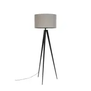 ZUIVER Stativ golvlampa - grå och svart metall