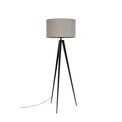 ZUIVER Stativ golvlampa - grå och svart metall
