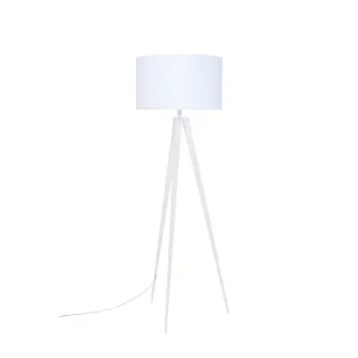 ZUIVER Stativ golvlampa - vit metall