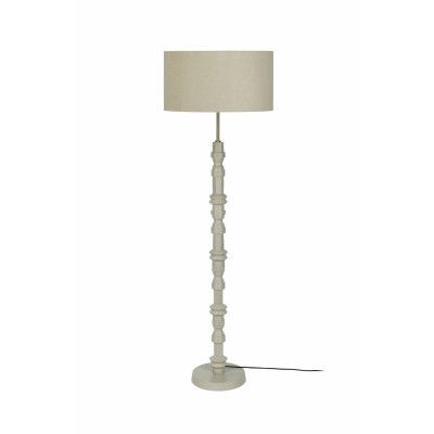 ZUIVER Totem golvlampa - beige aluminium