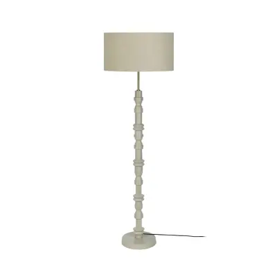 ZUIVER Totem golvlampa - beige aluminium