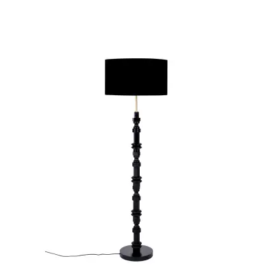 ZUIVER Totem golvlampa - svart aluminium