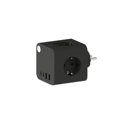 Ampie Grenuttag EU USB-A/USB-C Svart