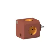 Ampie Grenuttag EU USB-A/USB-C Terracotta
