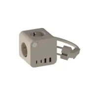 Ampie Wired Grenuttag EU USB-A/USB-C Ivory Sand