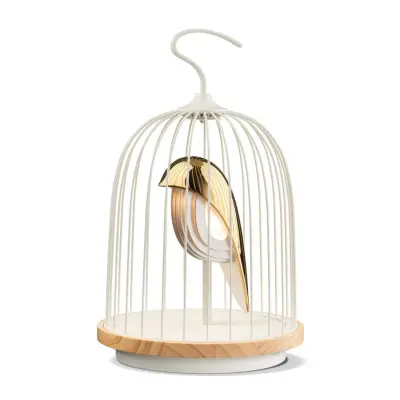 Daqi Concept Jingoo trådlös högtalare/lampa, White Phoenix