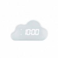 Klocka - Digital Cloud Alarm clock Vit