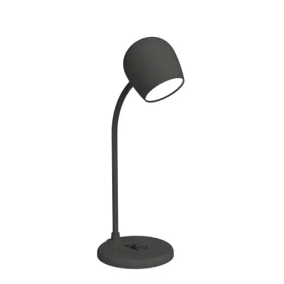 LED-lampa/Högtalare/Qi Ellie Svart