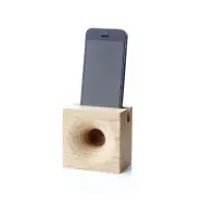 WE DO WOOD Sono Ambra Telefonhögtalare för smartphones - vitkalkad ek