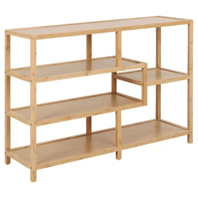 ACT NORDIC Moso bokhylla, m. 4 hyllor - naturlig bambu