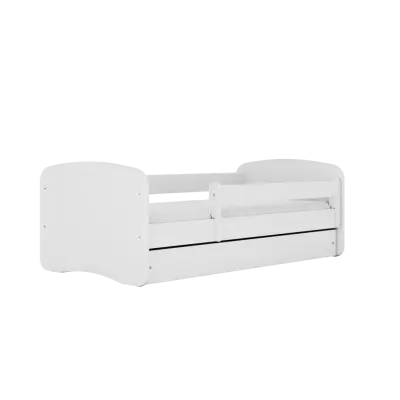 Babydreams juniorsäng, med madrass, sängstång och låda - vit laminat (160x80)