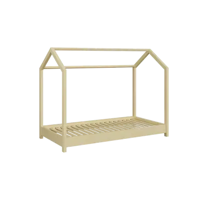 Bella juniorsäng, utan madrass - naturfärgad furu (160x80)